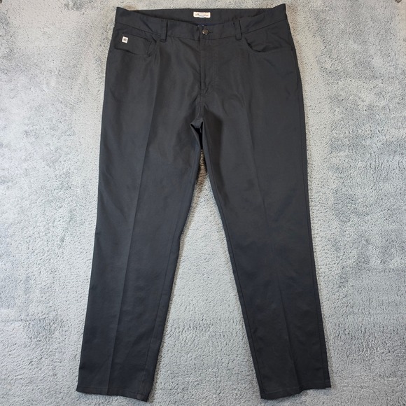 Peter Millar Other - Peter Millar Eb66 Pants Mens 38x32 Black Performance Five Pocket Golf Crown